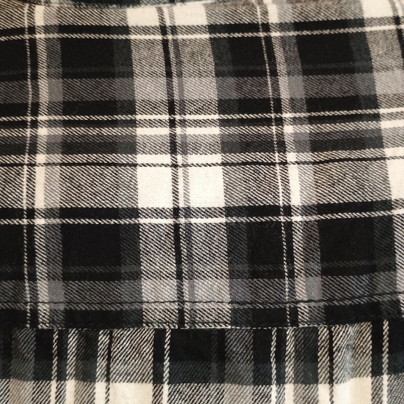 Boston Trader Men’s‎ Sherpa Lined Plaid Flannel Shirt Jacket Medium Black White - Picture 10 of 15